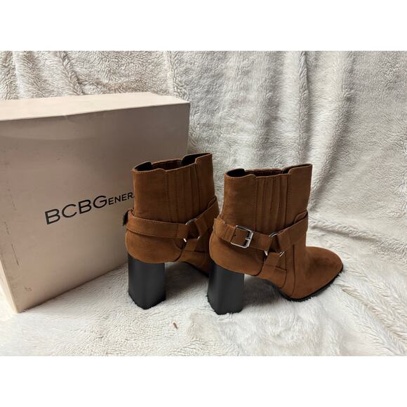 BCBG Generation Agnes Dream Microsuede Block Heel Booties - Picture 2 of 7